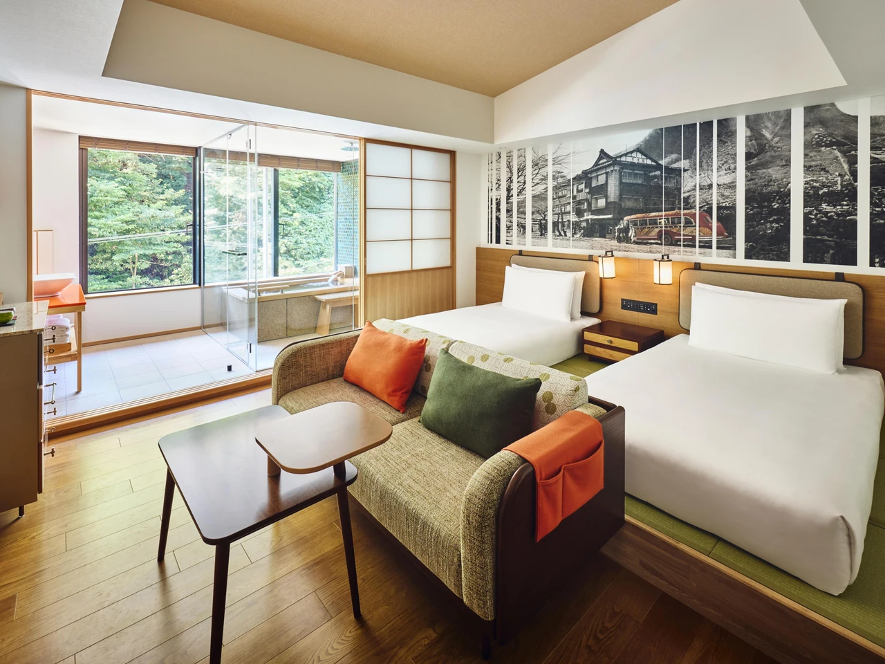 Hotel Indigo Hakone Gora · The hotel’s guest-room living and sleeping spaces