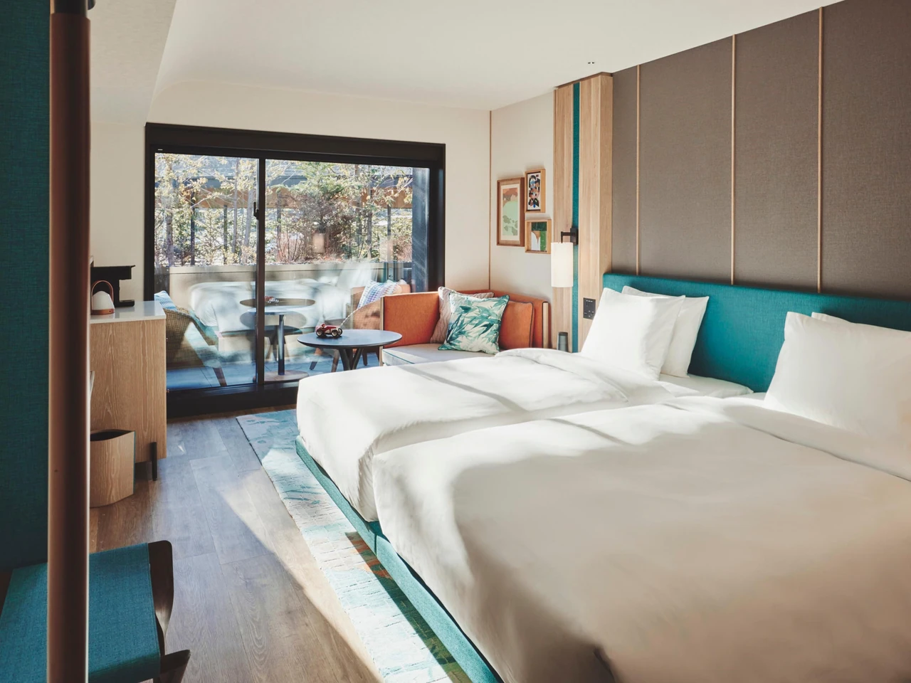 Hotel Indigo Karuizawa · The hotel’s guest-room living and sleeping spaces