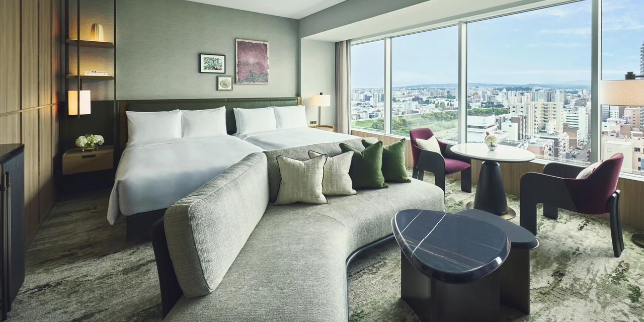 InterContinental Sapporo · The hotel’s guest-room living and sleeping spaces